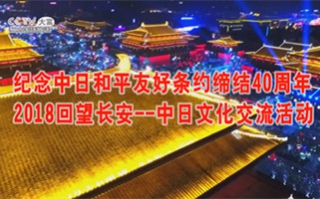 纪念中日和平友好条约缔结40周年: “2018回望长安—中日文化交流活动”将于9月22日至9月26日在中国西安隆重举行